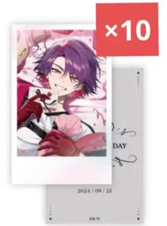 にじさんじ 誕生日グッズ 渡会雲雀 チェキ風カード 2024 10点セット