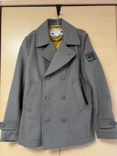 DIESEL ダブルブレスト ピーコート M グレー