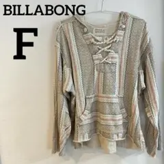 BILLABONG ストライプ柄 フード付きパーカー 【F】