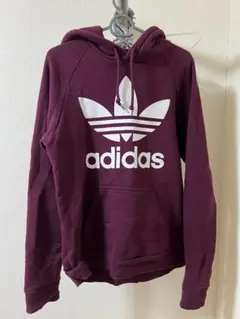 adidas バーガンディ パーカー 85