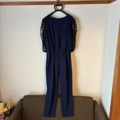 パンツドレス　ネイビー M