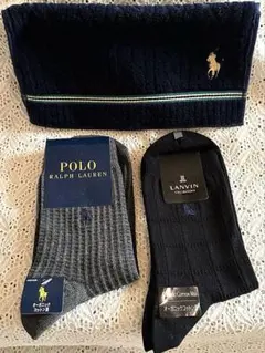⭐︎新品未使用⭐︎ men's 靴下2足とタオルハンカチ