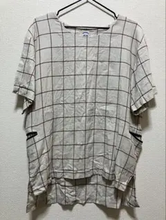 【レア】sunsea サンシー Tシャツ カットソー　サイズ３　ブロックチェックのサムネイル