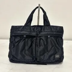 人気✨PORTER TANKER ブラックトートバッグ　ハンドバッグ　Sのサムネイル