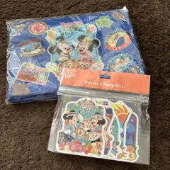ディズニー　スプリングボヤージュ　ダッフィー　ランチバッグ　ステッカー