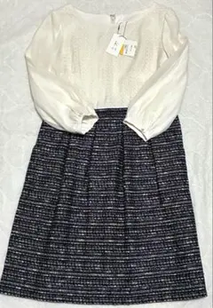組曲✨ワンピース スーツ セット ツイード L 新品訳あり