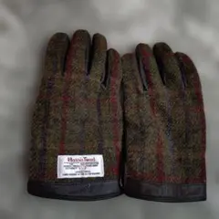 Harris Tweed チェック柄手袋
