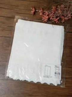 【salut!】「裾刺繍 のれん／WH」★新品未開封★①