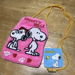 タグ付き新品　SNOOPY スヌーピー ベル　バッグ・ポーチ　がま口　紐付き