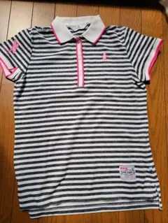 MUNSINGWEAR レディース ゴルフウェア ポロシャツ ストライプのサムネイル