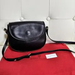 極　美品　GUCCI オールド　グッチ　ミニ　ショルダー　バッグ　ブラック　綺麗