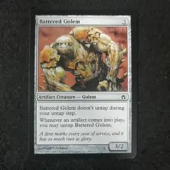MTG　乱打されるゴーレム　英語1枚のサムネイル