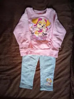 100cm♪　♡パウ・パトロール　スカイ 上下セット♡