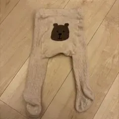 babyGap クマ刺繍 ベビータイツ 0-12M
