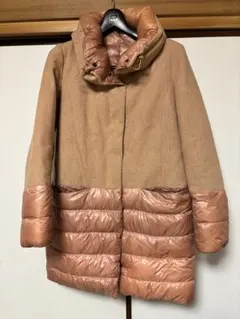 メルヴェイユヴァント　フェザー入り　ダウンコート　リバーシブル　　M