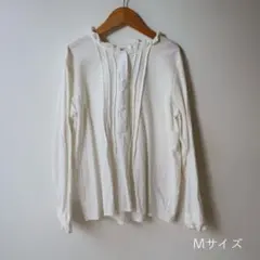 襟フリルブラウス