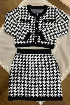 GRL　グレイル　ハウンドトゥース　千鳥　セットアップ　L 美品
