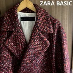 【可愛い◎】ZARA BASIC ウール混ダブルチェスターコート ユニセックス
