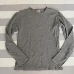 AVIREX ロングTシャツ　長袖　グレー　USA　Mサイズ　クルーネック