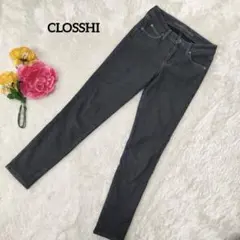 CLOSSHI premium【裏フリース】ブラックデニムパンツ