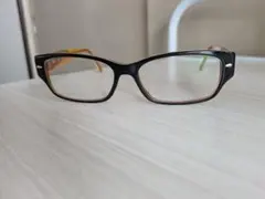 Ray-Ban スクエア型メガネ ブラック/ブラウン