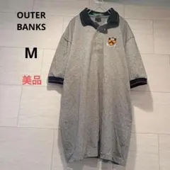 美品　OUTER BANKS　メンズ　ポロシャツ　M ゆったり　 グレー　夏