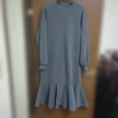 美品 COCOMOMO 裏起毛スウェットマーメイドロングワンピース
