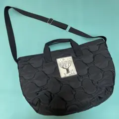 ムーミン キルティングトートバッグ ブラック