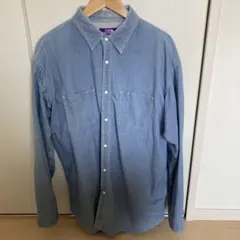 ノースフェイスパープルレーベルインディゴダンガリーシャツ