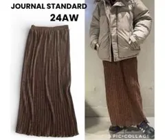 JOURNAL STANDARD ロングプリーツスカート　ゴールド