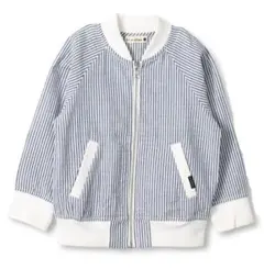 ブランシェス サッカーストライプ ジャケット ブルゾン 100