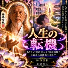 人生の転機はいつ？神啓霊視時期・未来・変化・仕事・恋愛・結婚・人生の分岐点を鑑定