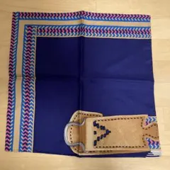 シルク100%ポケットチーフ✨エルメススカーフを使ってハンドメイドしました♡