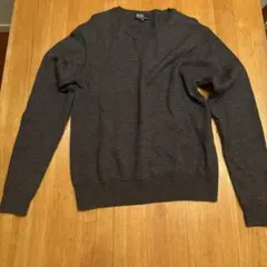 Polo by Ralph Lauren グレー Vネックニット 170