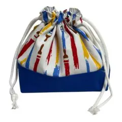 お弁当袋　カラフル絵筆　ハンドメイド