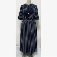 ANY SIS 半袖ワンピース　ネイビー