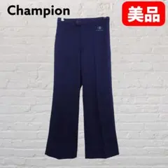 Champion チャンピオン ロゴ刺繍 ワイドパンツ ネイビー Mサイズ