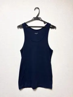 グローバルワーク リブ タンクトップ M 紺 インナー アダストリア メンズのサムネイル