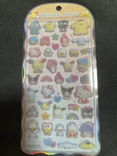 シール　うるちゅる　コットンパフィ　3枚セット