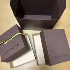 ルイヴィトン 空箱3点セット（ワンタッチ式収納BOX・リボン付・大きめサイズ）