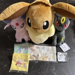 ポケモン　ぬいぐるみ　イーブイ　エーフィ　ブラッキー　トートバッグ　ポーチ