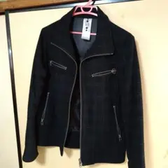 チェック柄黒ジャケット　WOフォーバレー