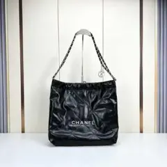 22bag トートバッグ ブラック シルバー