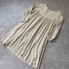 メ*ー様 ベージュ コットン フレアチュニックのサムネイル