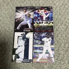 千葉ロッテマリーンズ カルビープロ野球カード 4枚セット