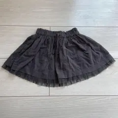 ザラベビー　グレー　スカート　コーデュロイ　80