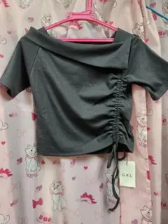 GRL オフショルダー半袖トップス グレー 新品タグ付き