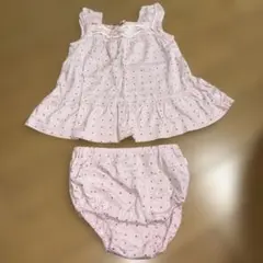 組曲 セットアップ 80～90 ピンク水玉