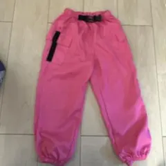 キッズ用 ピンク ロングパンツ ポケット付き