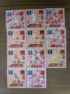 ポケモン最強シール列伝　ミュウ、カイリューなど１１枚　セット